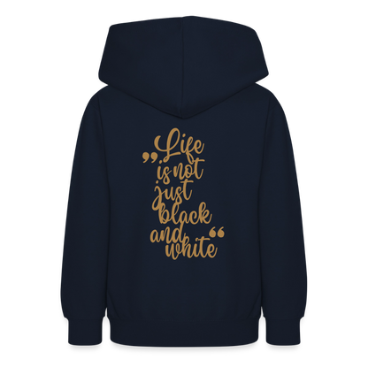 LiNBW. Crew Hoodie Life is not just black and white Edition Brown - LiNBW.