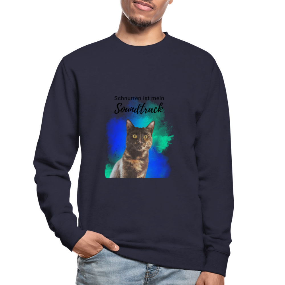 Nala's Classic Pullover Schnurren ist mein Soundtrack Black Edition - Navy