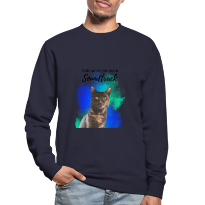 Nala's Classic Pullover Schnurren ist mein Soundtrack Black Edition - Navy