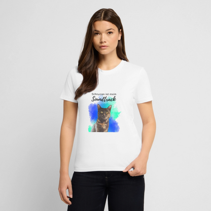 Nala's Unisex T-Shirt Premium Schnurren ist mein Soundtrack Black Edition - Weiß