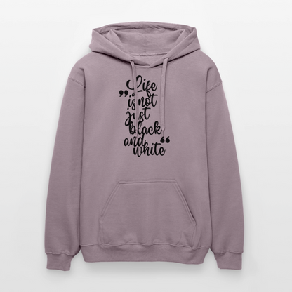 Life is not just black and white Hoodie Black Edition - Lilagrau 