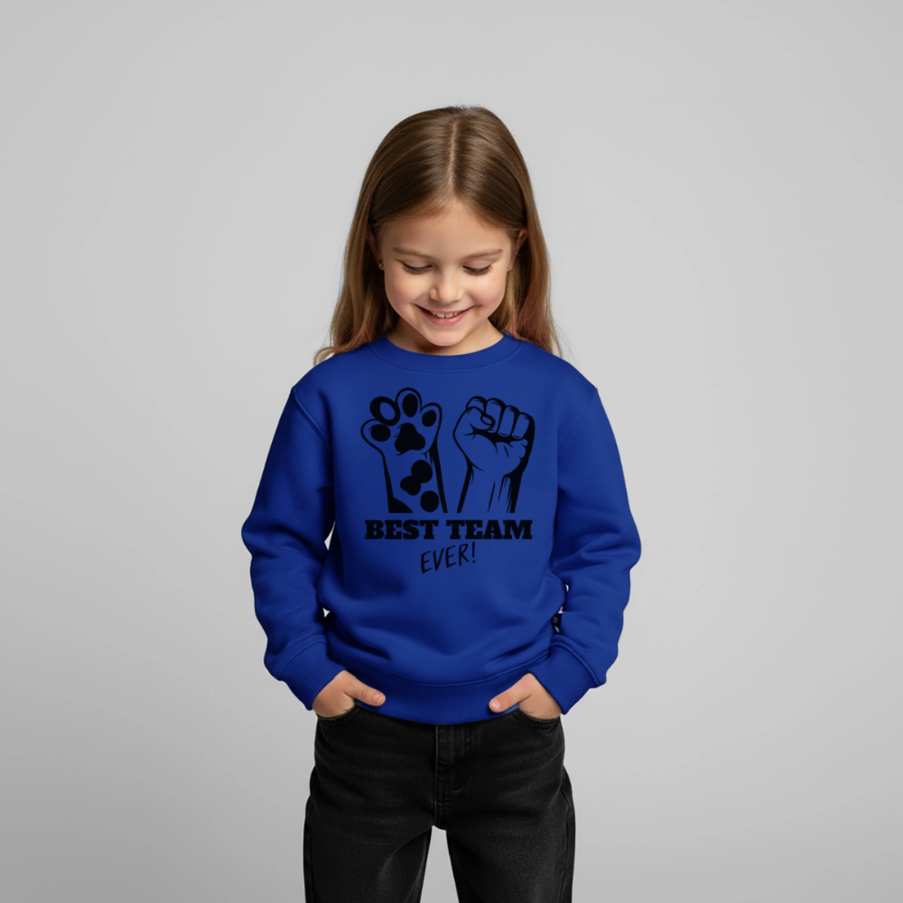 Best Team Ever Pullover Black Edition - Royalblau