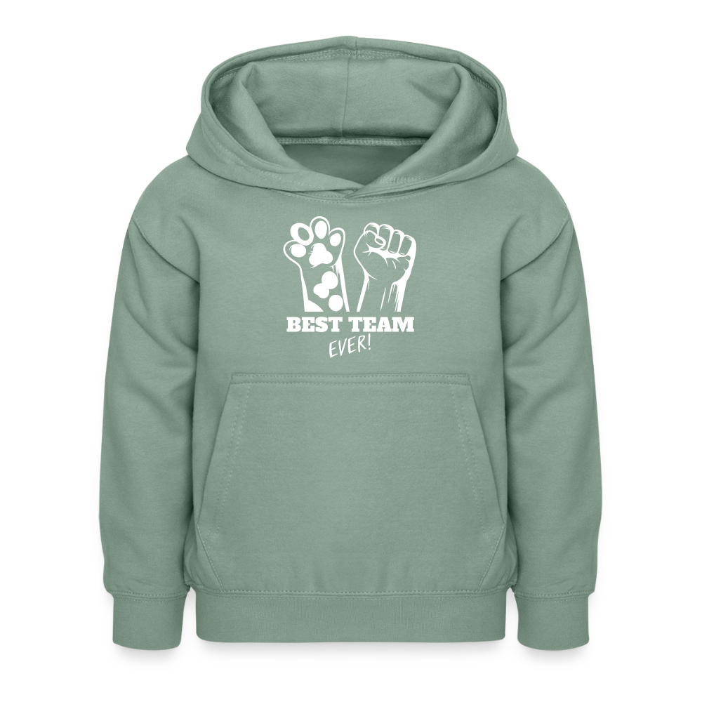 Best Team Ever  Hoodie White Edition - Graugrün