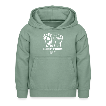 Best Team Ever  Hoodie White Edition - Graugrün