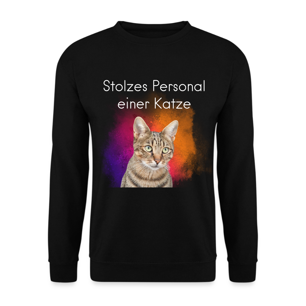 Pedro's Classic Pullover Stolzes Personal einer Katze White Edition - LiNBW.