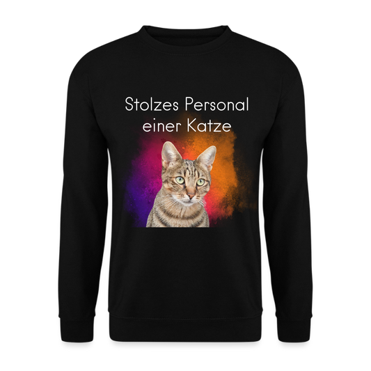Pedro's Classic Pullover Stolzes Personal einer Katze White Edition - LiNBW.