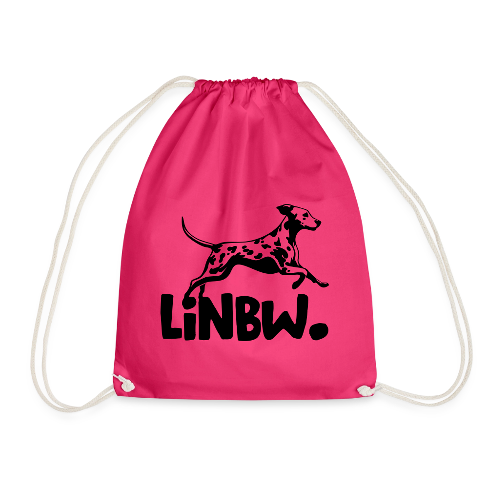 LiNBW. Turnbeutel Black Edition - Fuchsia