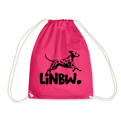 LiNBW. Turnbeutel Black Edition - Fuchsia
