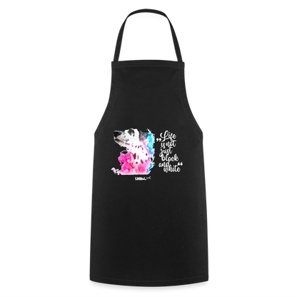 Boa´s Kochschürze Splash Life is not just black and white Edition White - Schwarz