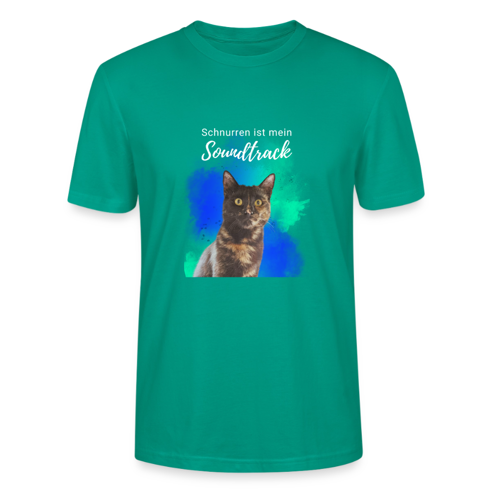 Nala's Unisex T-Shirt Premium Schnurren ist mein Soundtrack White Edition - Blaugrün