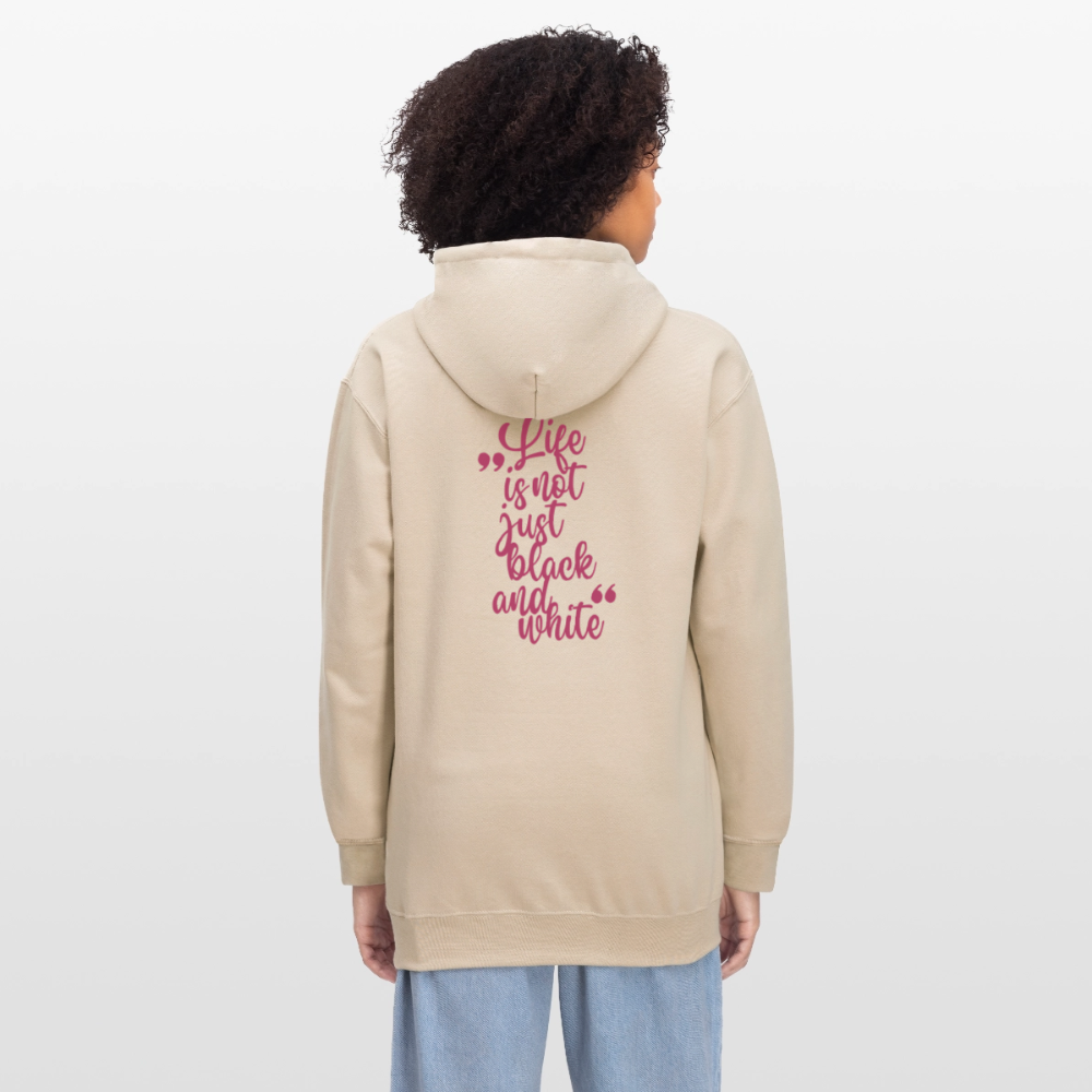 LiNBW. Crew Hoodie Pink Edition Life is not just black and white - Sand