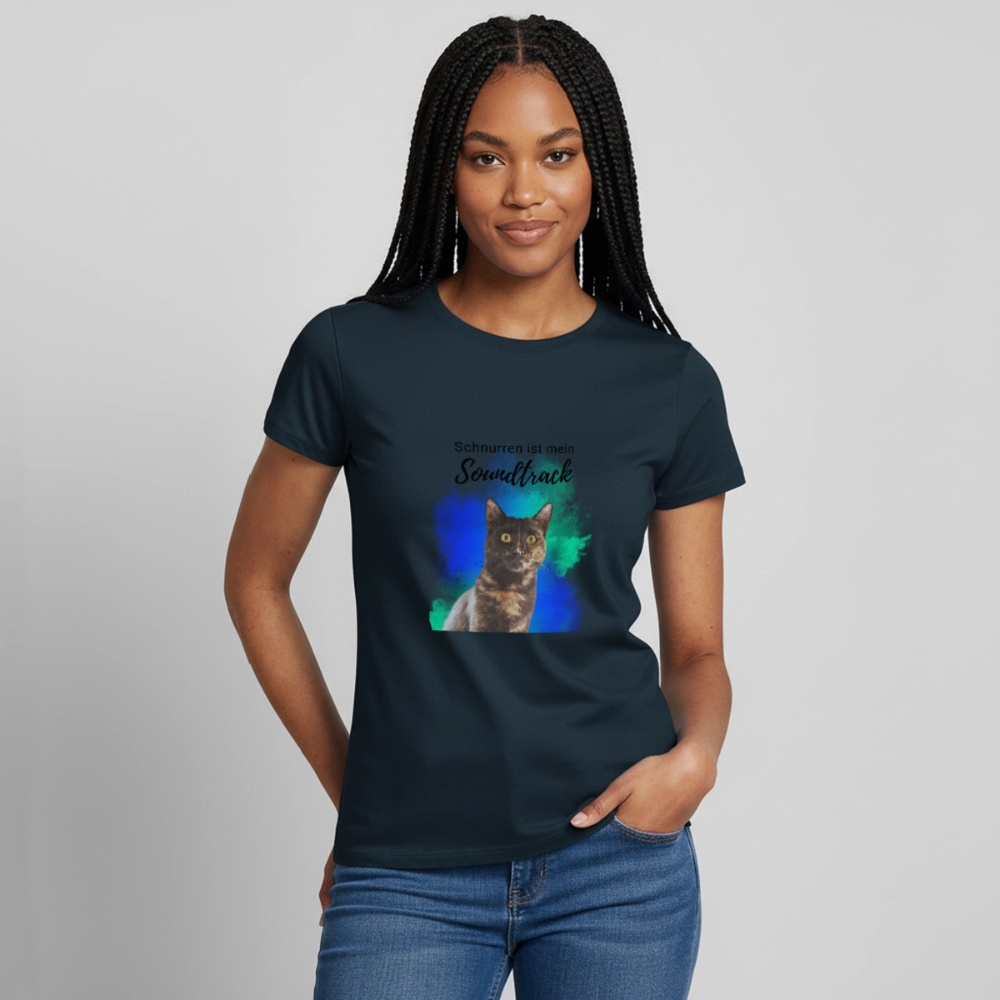 Nala's T-Shirt Schnurren ist mein Soundtrack Black Edition - Navy