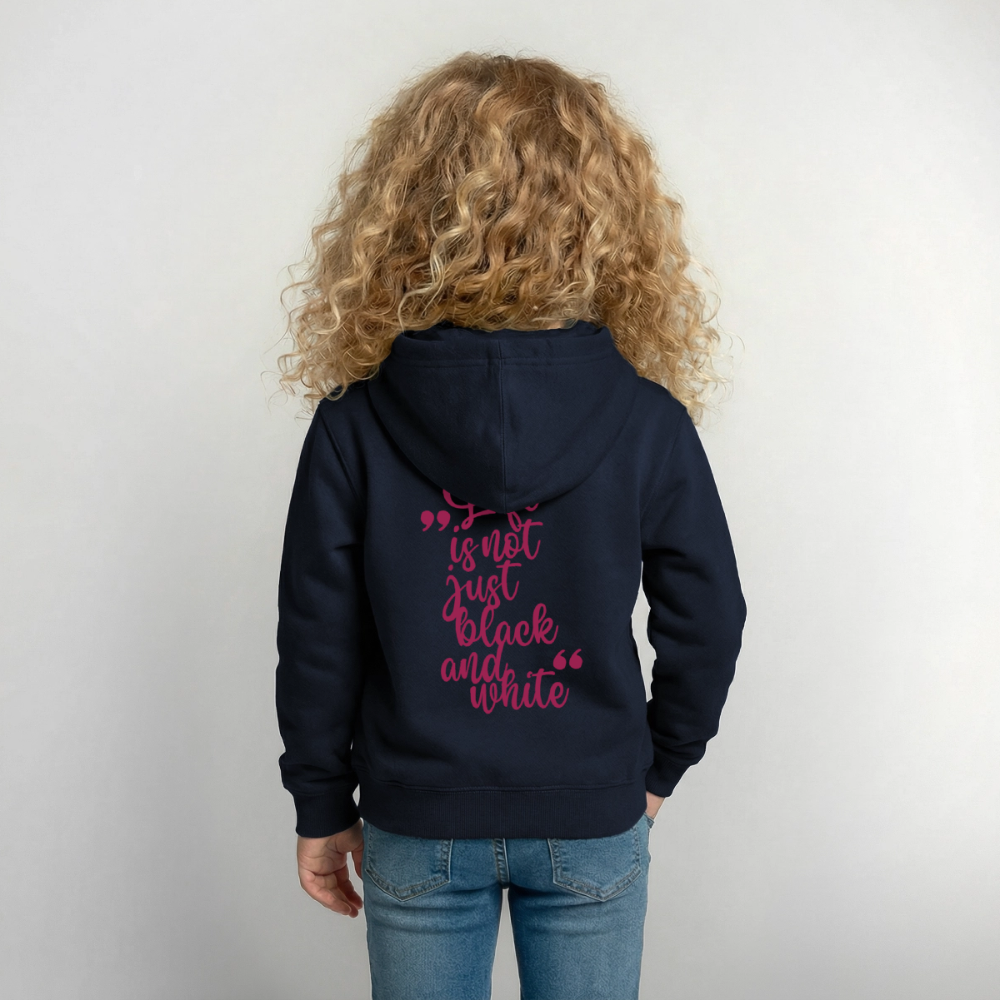 LiNBW. Crew Hoodie Life is not just black and white Edition Pink - LiNBW.