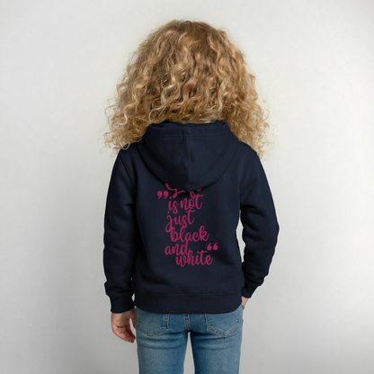 LiNBW. Crew Hoodie Life is not just black and white Edition Pink - LiNBW.