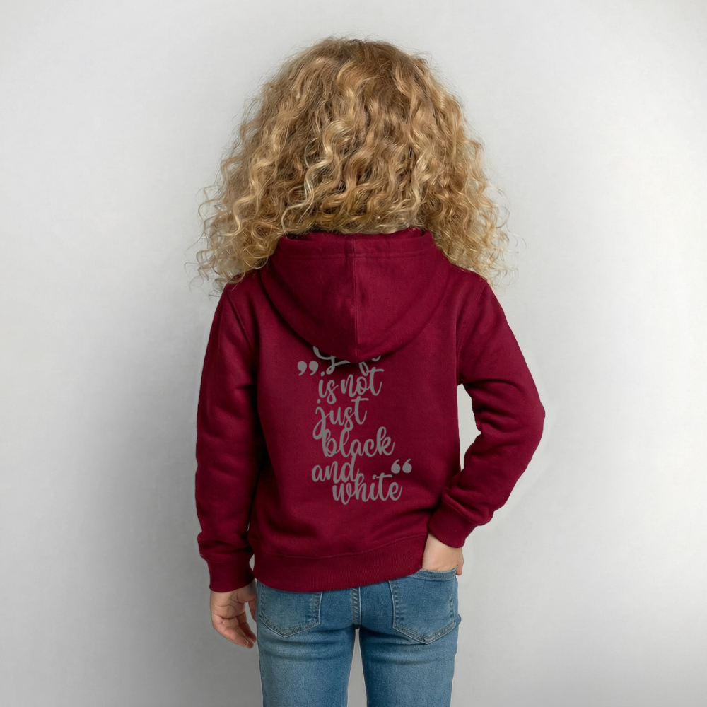 LiNBW. Crew Hoodie Life is not just black and white Edition Grey - LiNBW.