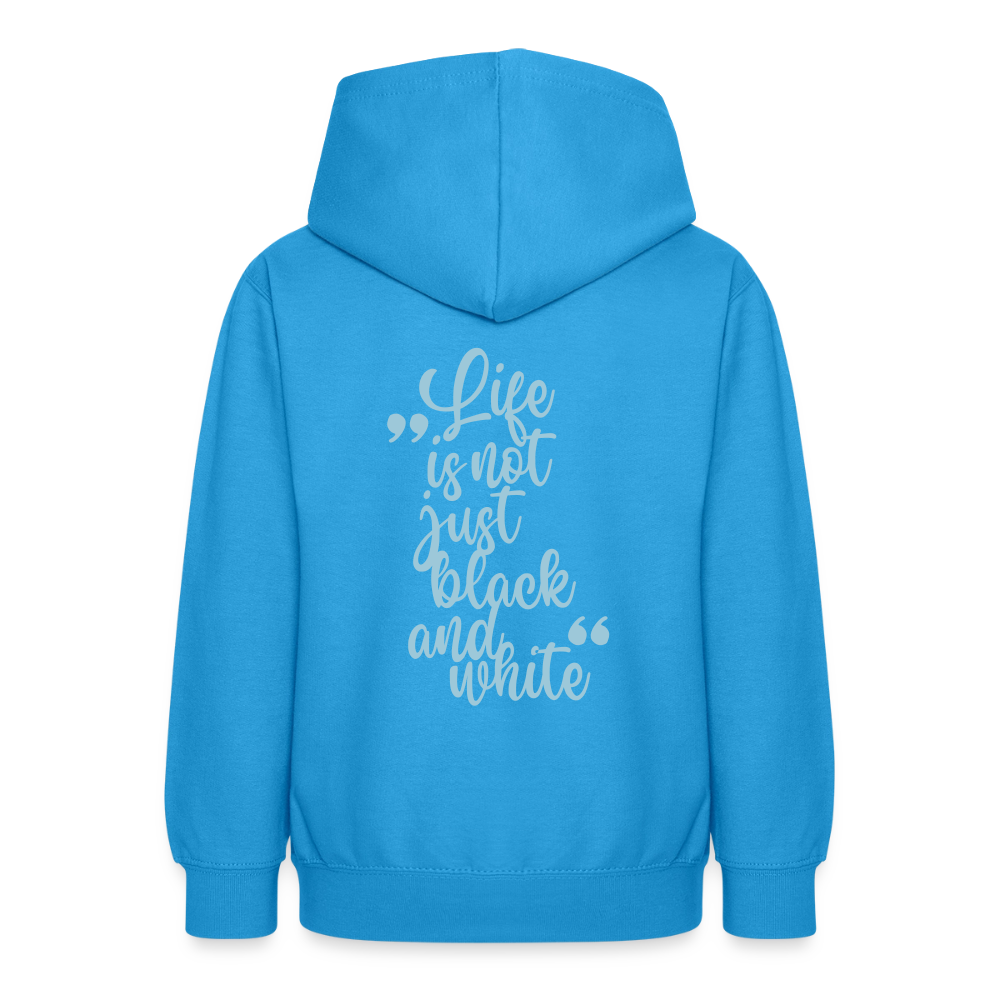 LiNBW. Crew Hoodie Life is not just black and white Edition Blue - LiNBW.