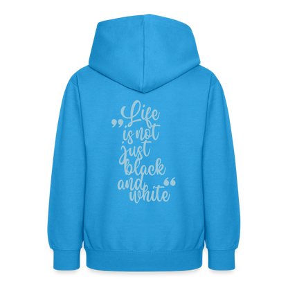 LiNBW. Crew Hoodie Life is not just black and white Edition Blue - LiNBW.