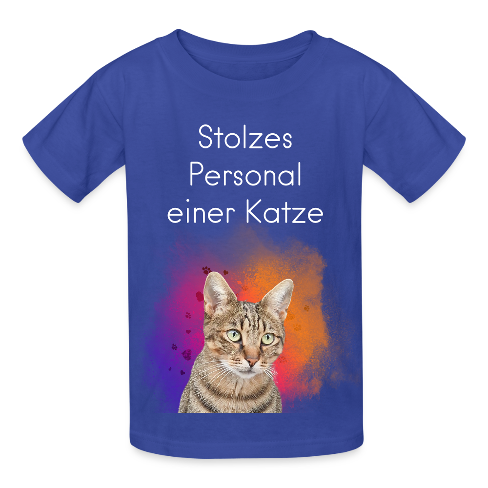 Pedro's T-Shirt Stolzes Personal einer Katze White Edition - LiNBW.