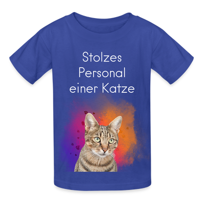 Pedro's T-Shirt Stolzes Personal einer Katze White Edition - LiNBW.