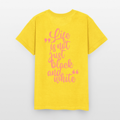 LiNBW. Crew T-Shirt Pink Edition Life is not just black and white - LiNBW.