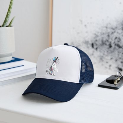 Boa´s Trucker Cap Let´s Rock - Weiß/Navy
