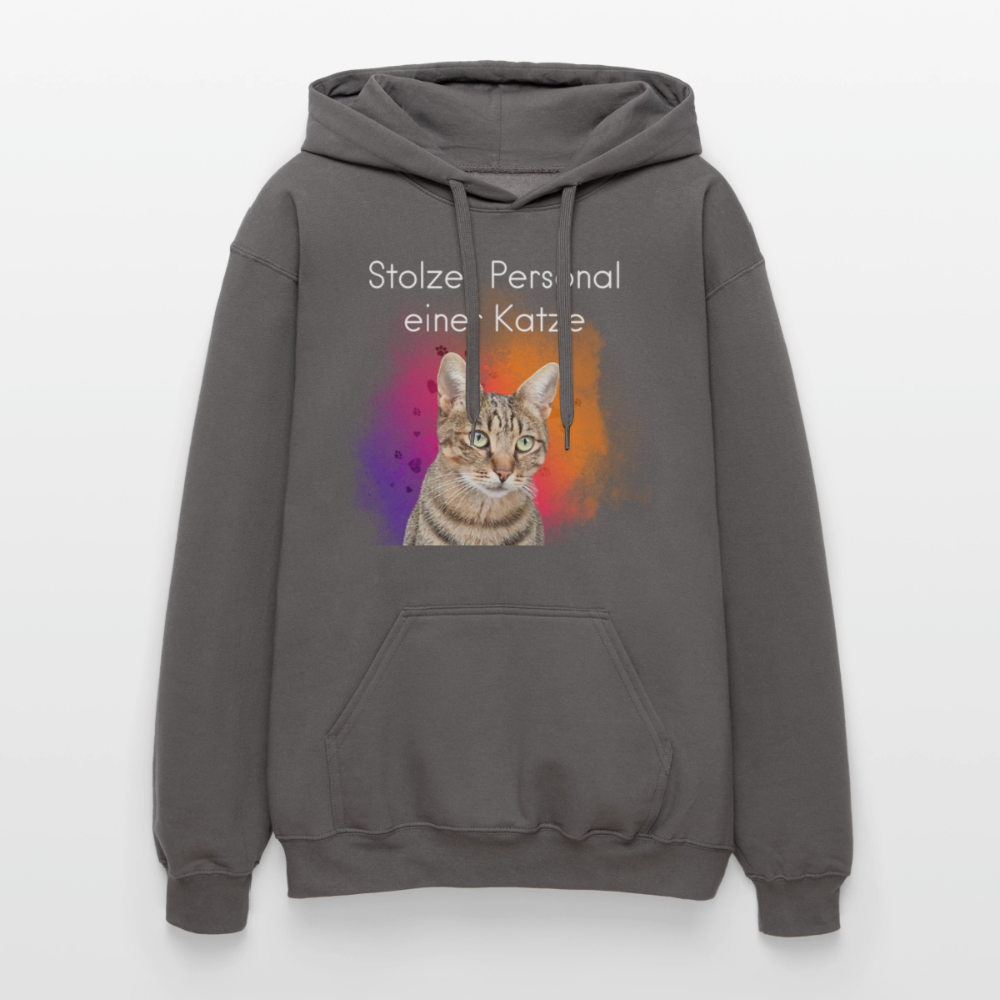 Pedro's Hoodie Stolzes Personal einer Katze White Edition - Dunkelgrau