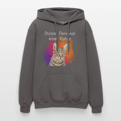 Pedro's Hoodie Stolzes Personal einer Katze White Edition - Dunkelgrau