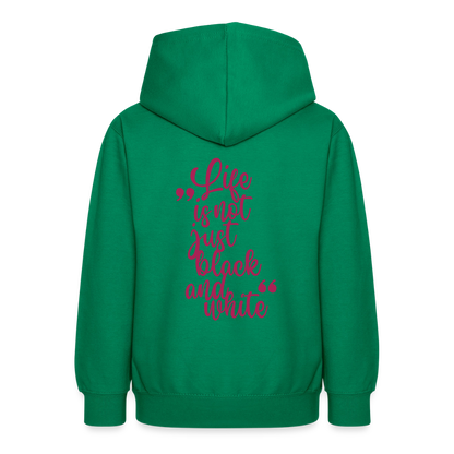 LiNBW. Crew Hoodie Life is not just black and white Edition Pink - LiNBW.