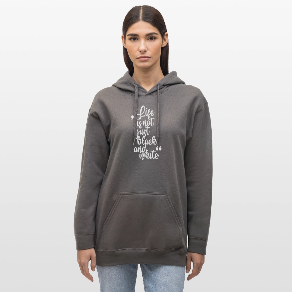 Life is not just black and white Hoodie White Edition - Dunkelgrau