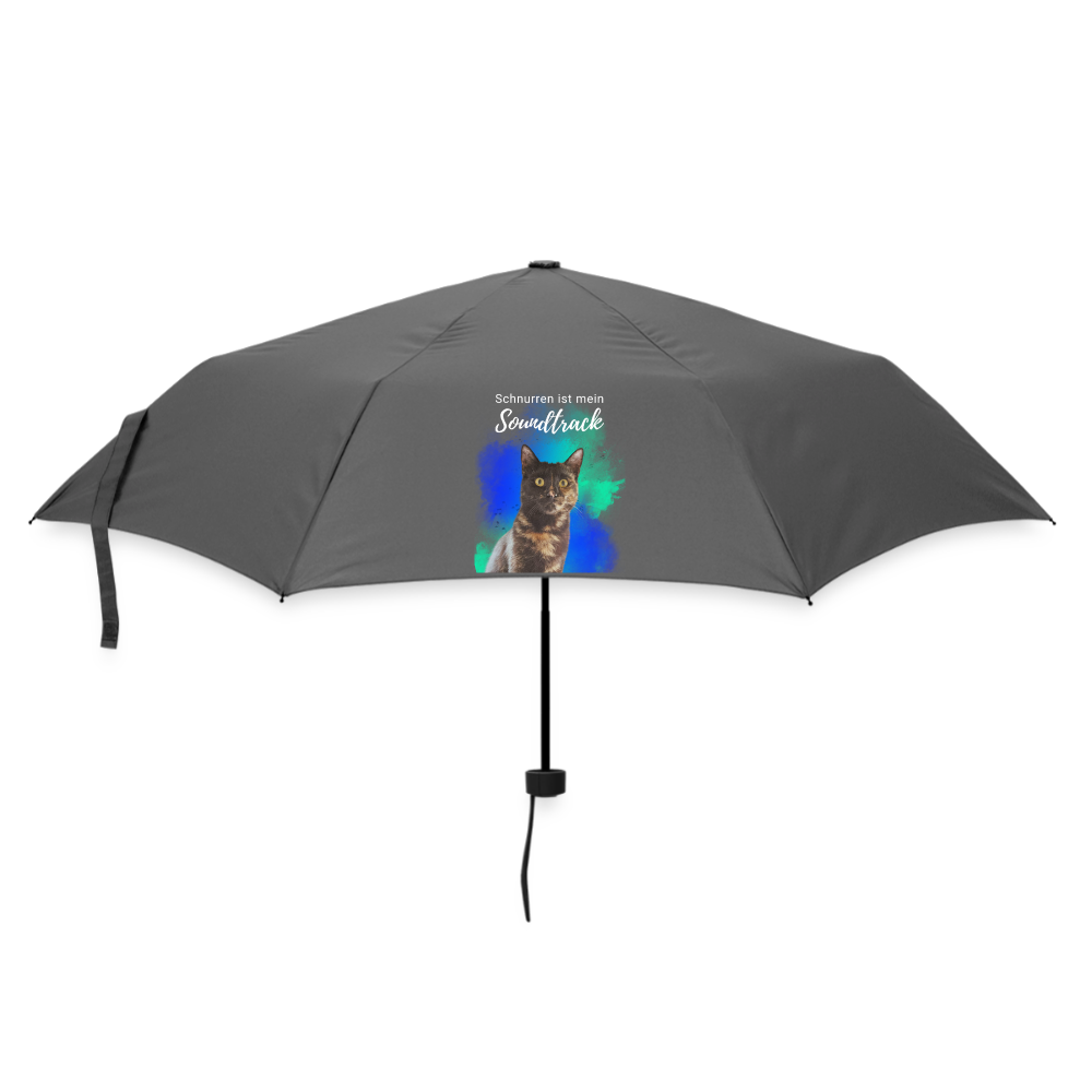 Nala's Regenschirm Schnurren ist mein Soundtrack - Grau