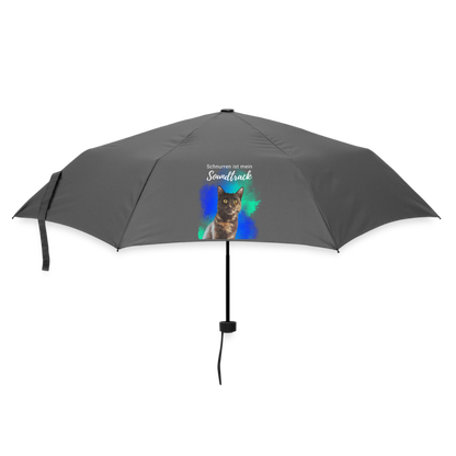 Nala's Regenschirm Schnurren ist mein Soundtrack - Grau