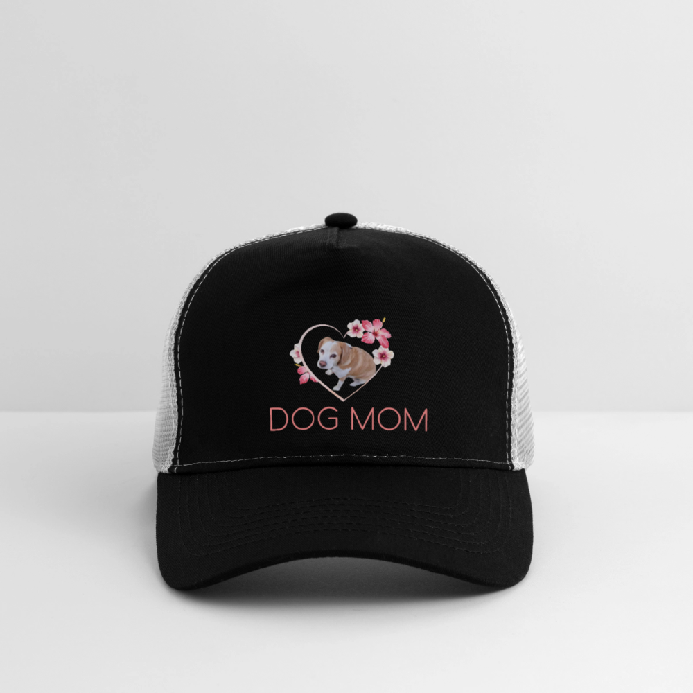 Luna´s Trucker Cap DOG MOM - Schwarz/Steingrau
