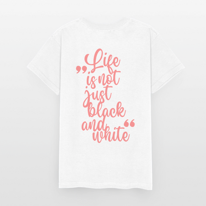 LiNBW. Crew T-Shirt Pink Edition Life is not just black and white - LiNBW.