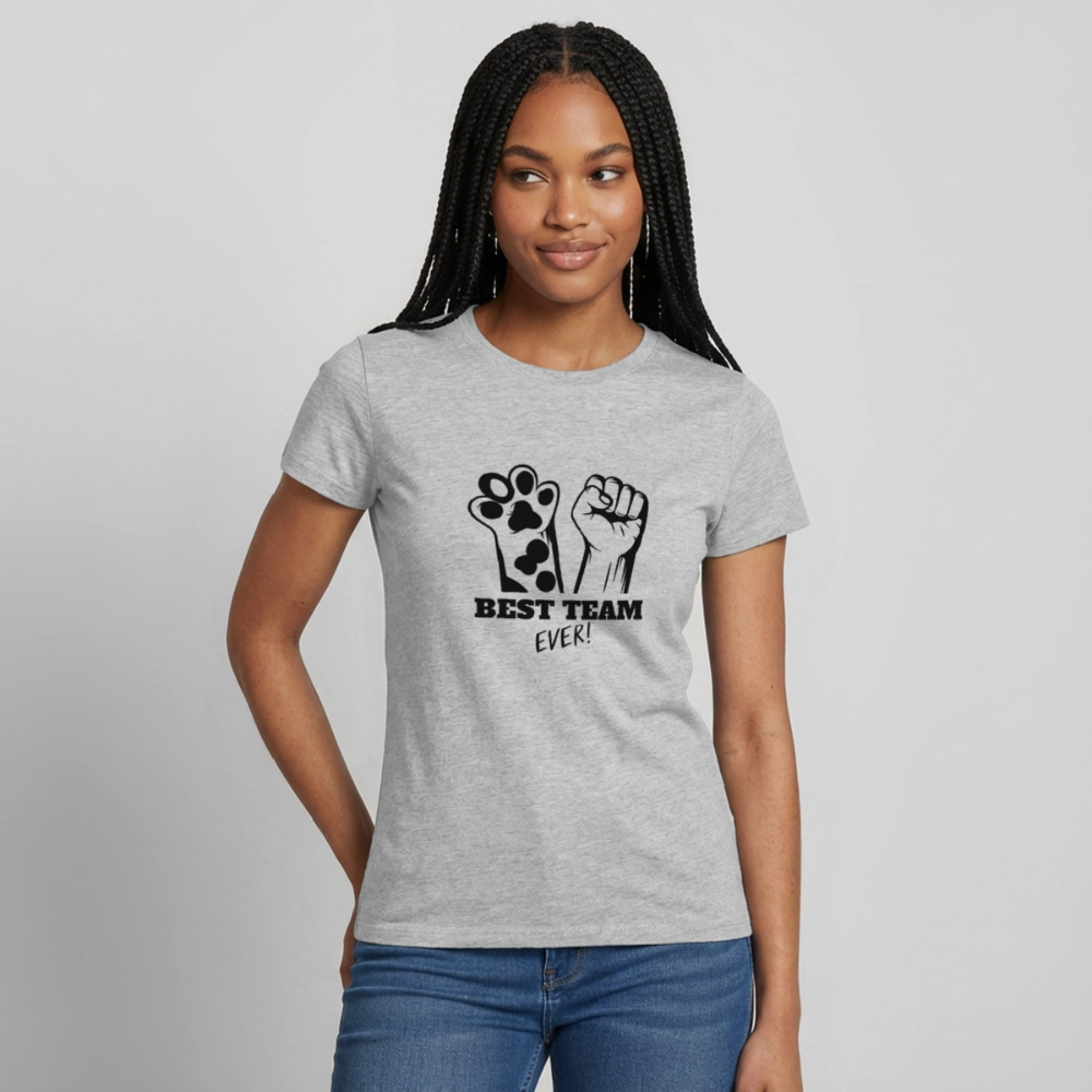 Best Team Ever T-Shirt Black Edition - Grau meliert