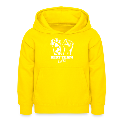 Best Team Ever  Hoodie White Edition - Gelb