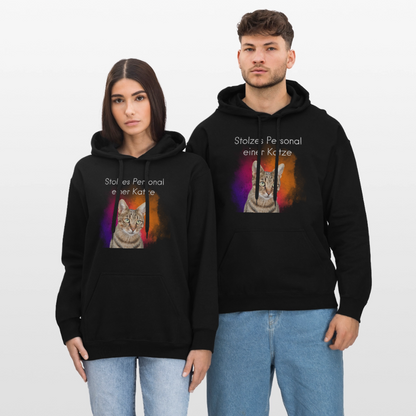 Pedro's Hoodie Stolzes Personal einer Katze White Edition - Schwarz