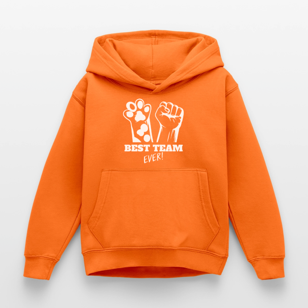 Best Team Ever  Hoodie White Edition - Orange