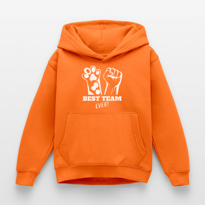 Best Team Ever  Hoodie White Edition - Orange