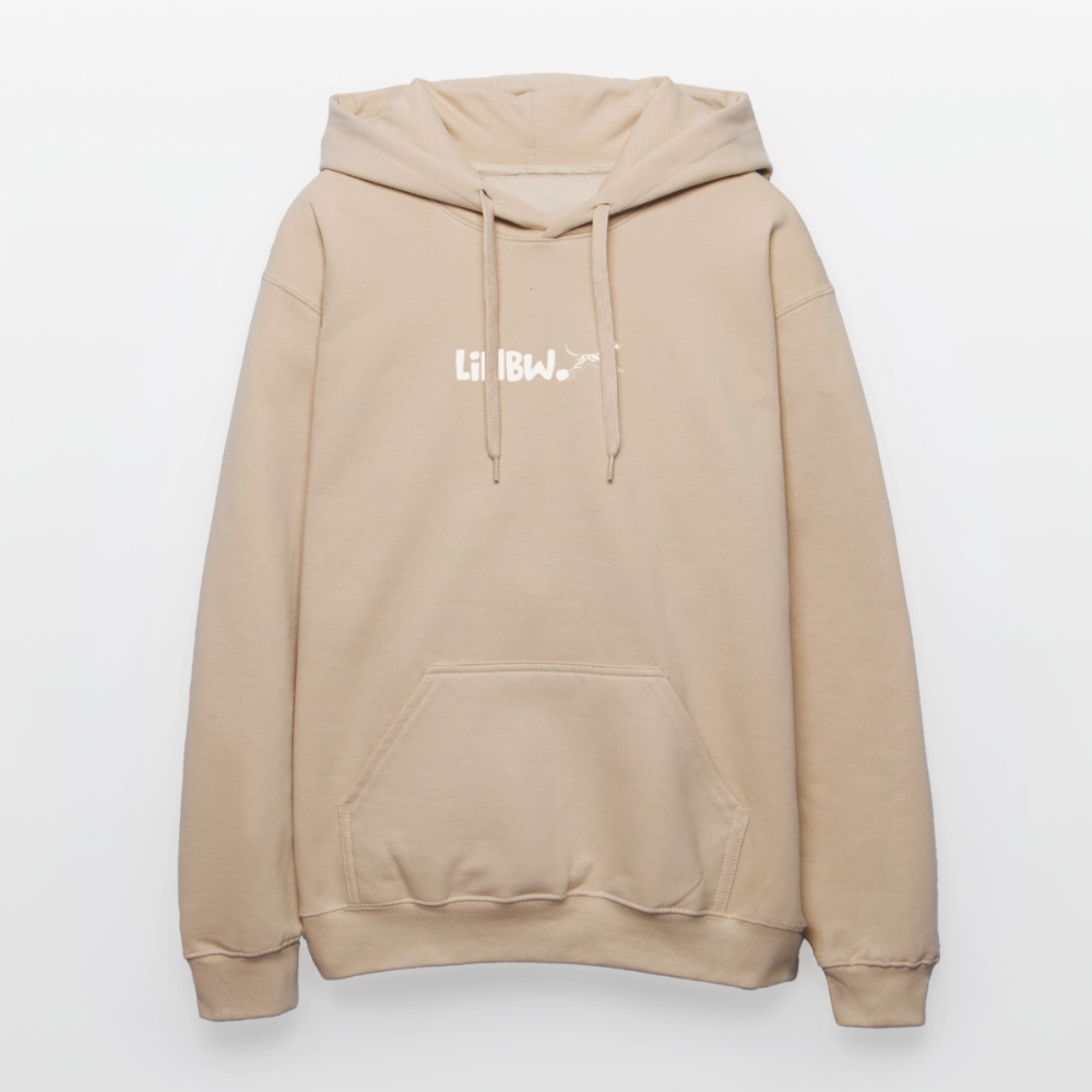 LiNBW. Crew Hoodie White Edition Life is not just black and white - Sand