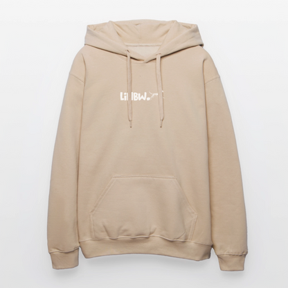 LiNBW. Crew Hoodie White Edition Life is not just black and white - Sand
