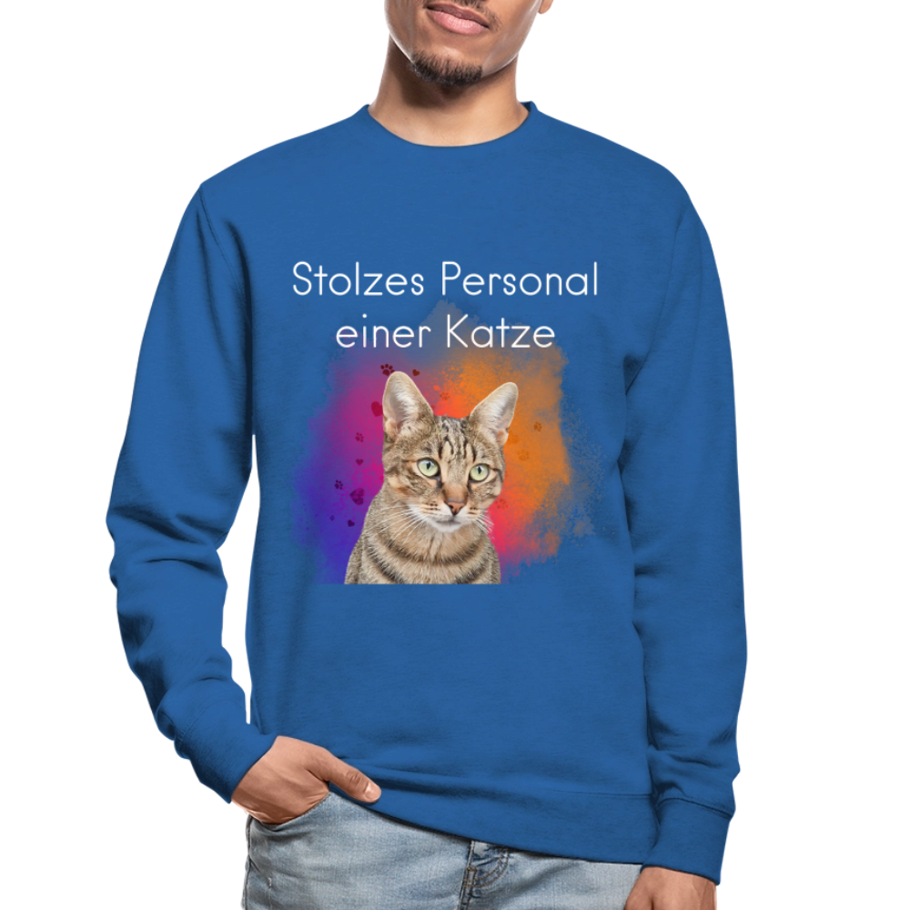 Pedro's Classic Pullover Stolzes Personal einer Katze White Edition - LiNBW.