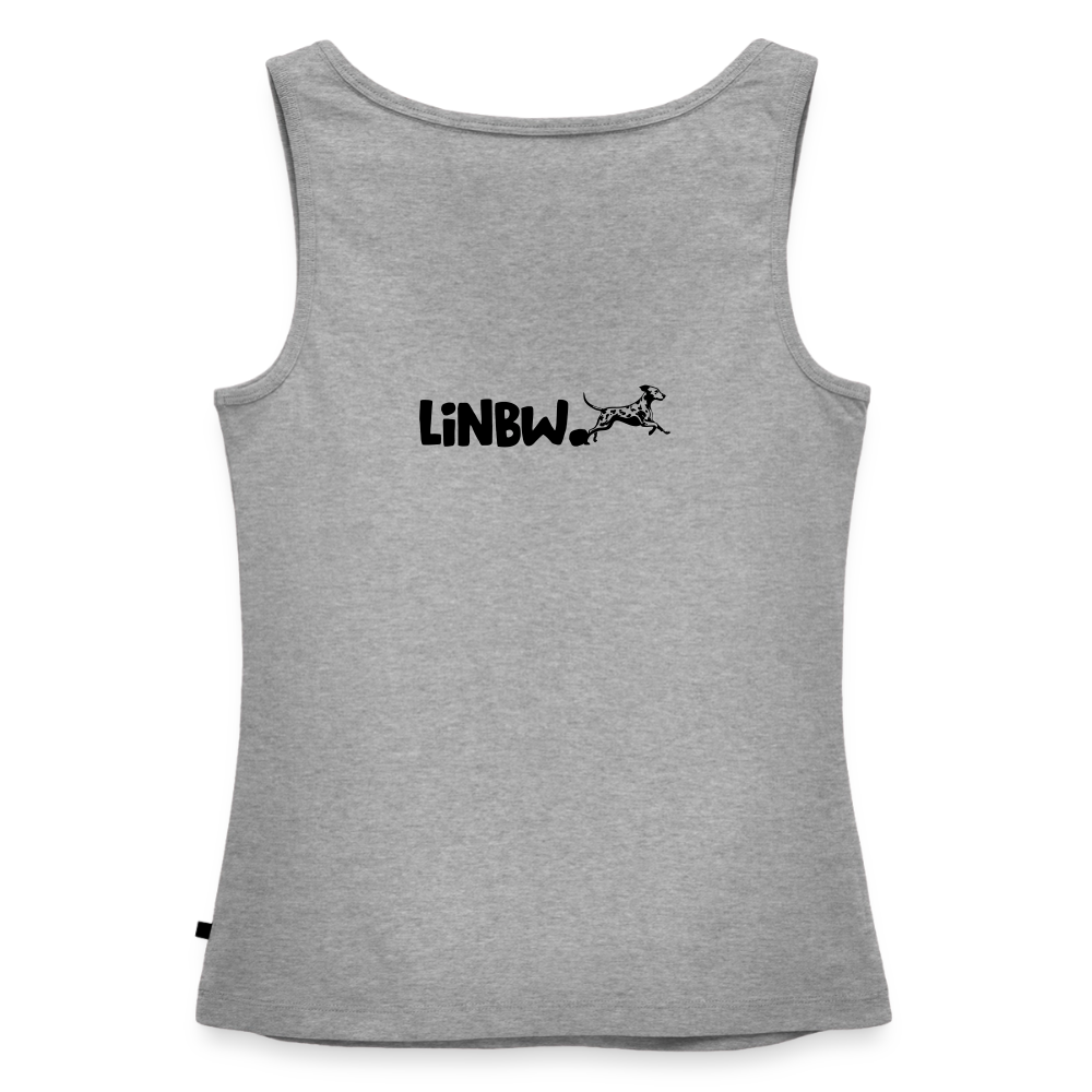 Boa´s Tank Top Premium Splash Life is not just black and white Edition Black - Grau meliert