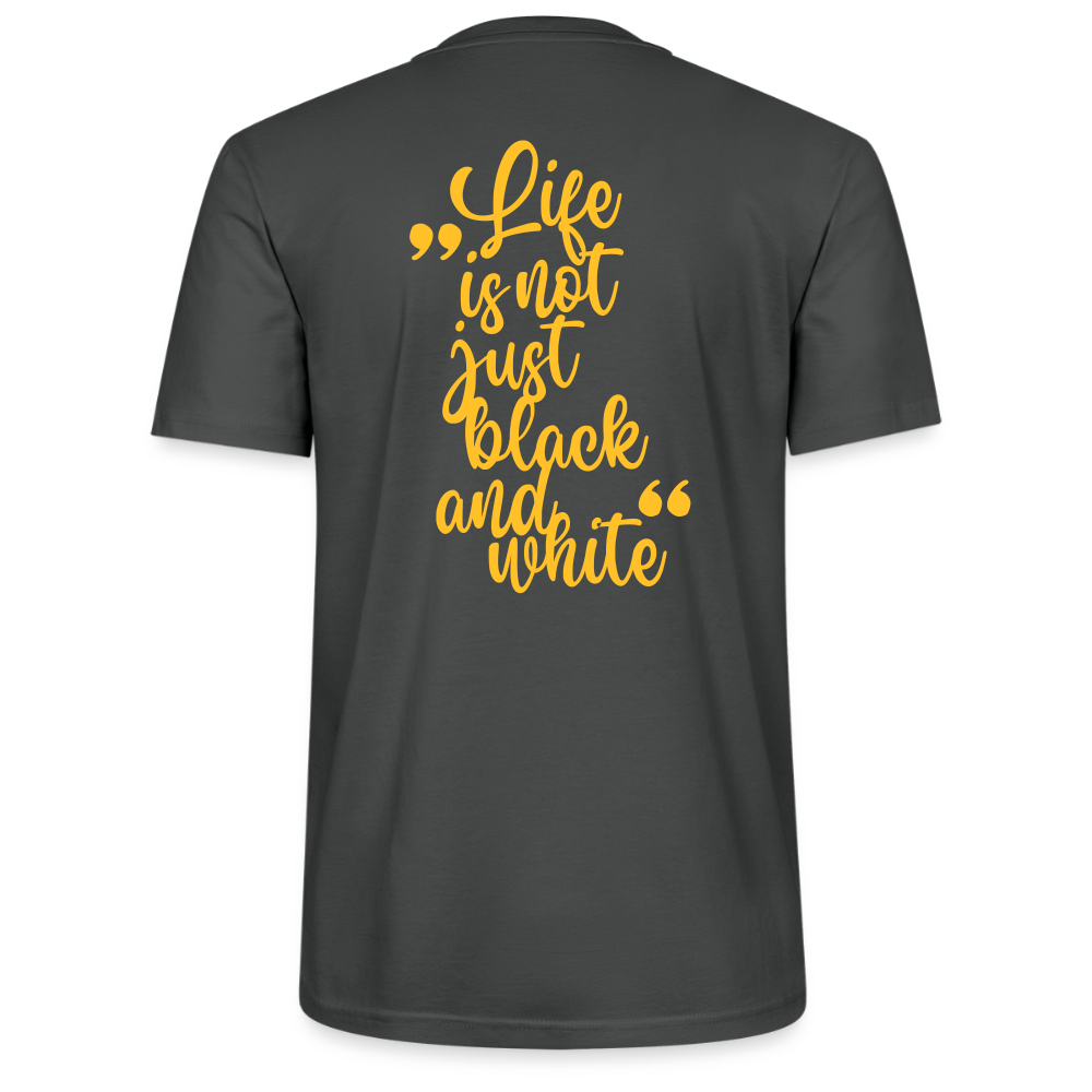 LiNBW. Unisex T-Shirt Premium Crew Yellow Edition Life is not just black and white - LiNBW.