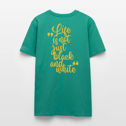 LiNBW. Unisex T-Shirt Premium Crew Yellow Edition Life is not just black and white - LiNBW.