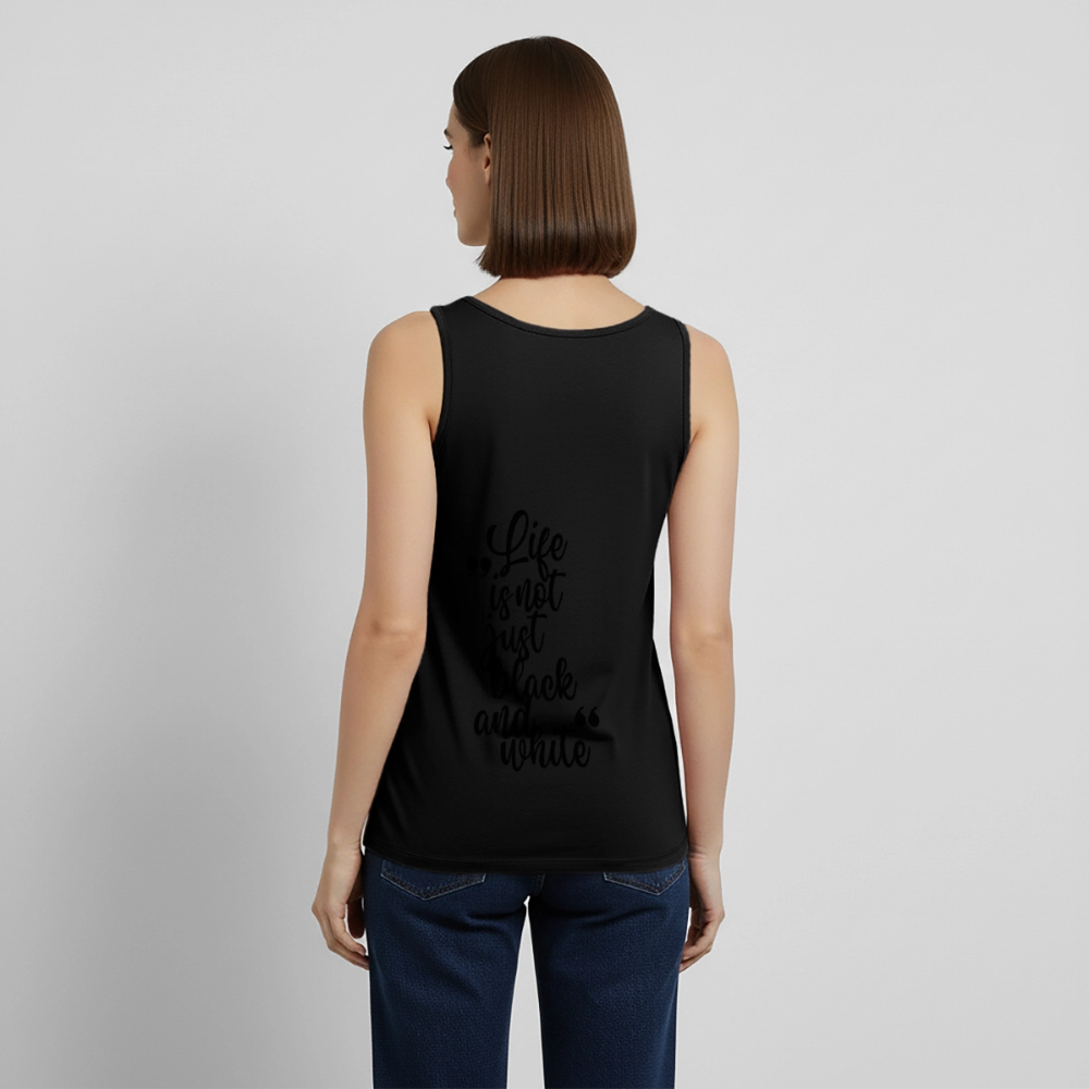LiNBW. Tank Top Premium Black Edition Life is not just black and white - Schwarz