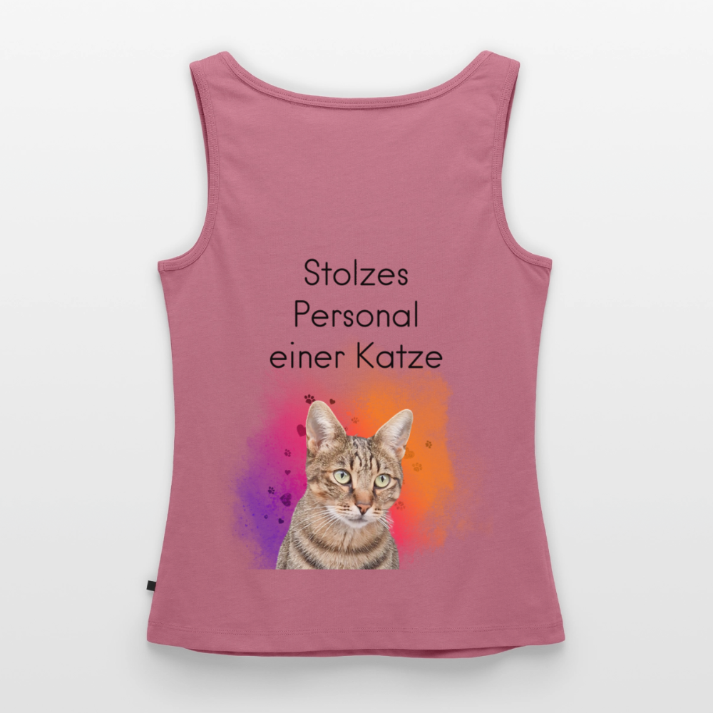 Pedro´s Tank Top Premium Stolzes Personal einer Katze CAT MOM Black Edition - Mauve