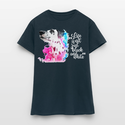 Boa's T-Shirt Splash White Edition Life is not just black and white - Navy