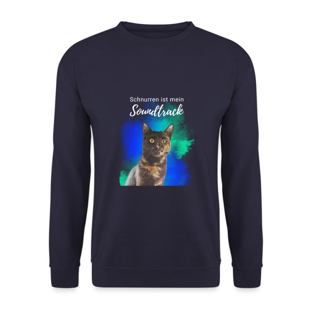 Nala's Classic Pullover Schnurren ist mein Soundtrack White Edition - Navy