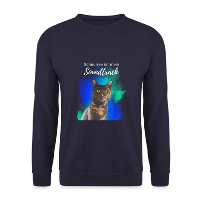 Nala's Classic Pullover Schnurren ist mein Soundtrack White Edition - Navy