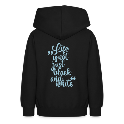 LiNBW. Crew Hoodie Life is not just black and white Edition Blue - LiNBW.